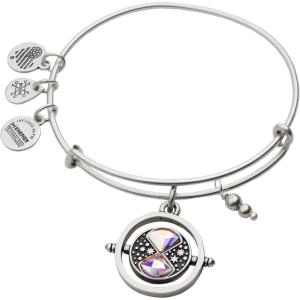 Alex and Ani Harry Potter Time Turner Expandable Wire Bangle Bracelet(Shiny Silver)