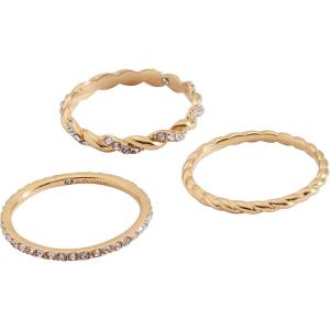 Alex and Ani Rope Stacking Ring Set of 3(Stainless Gold)