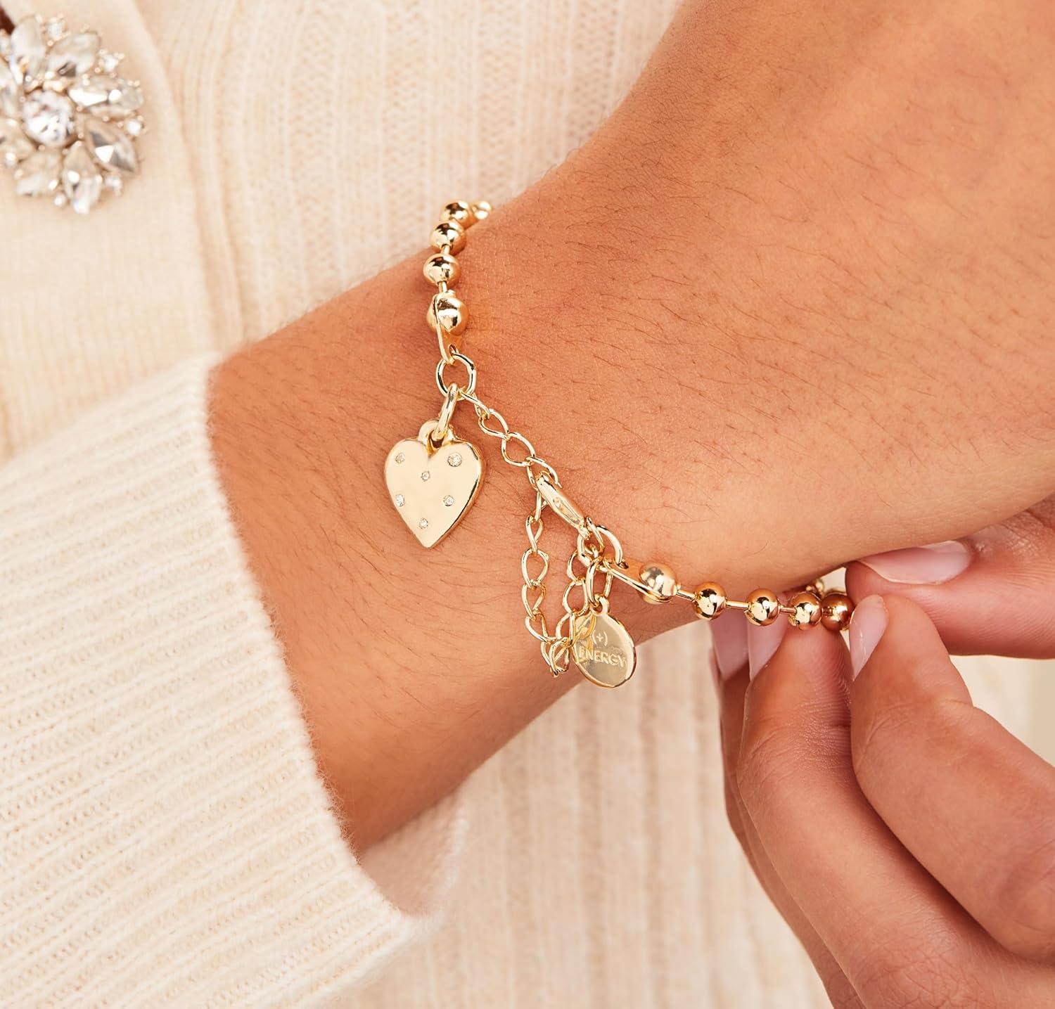 imageAlex and Ani Heart Ball Chain BraceletShiny Gold