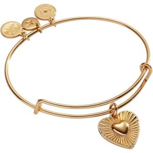 Alex and Ani Heartburst Charm Bangle(Gold)