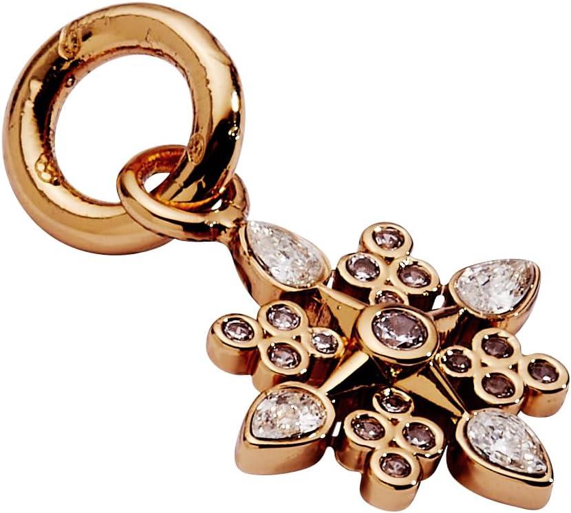 imageAlex and Ani Crystal Snowflake Charms for Women NickelFree Premium Safe Materials Ideal for Charm Bracelet DIY CraftCrystal Snowflake Shiny Gold