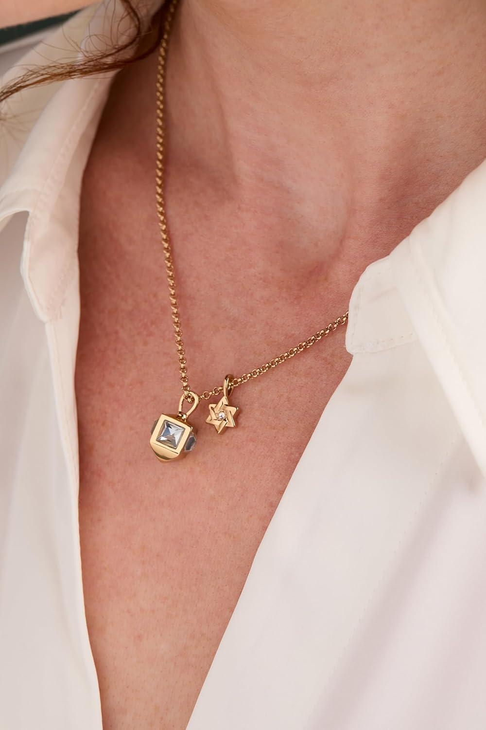 imageAlex and Ani Hannukah JewelryHanukkah Duo Charm Necklace