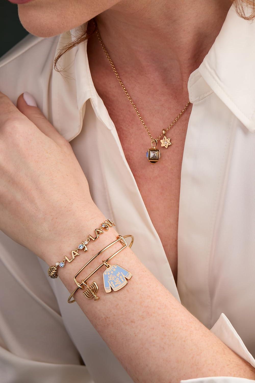 imageAlex and Ani Hannukah JewelryHanukkah Lets get Lit Ugly Sweater Bangle