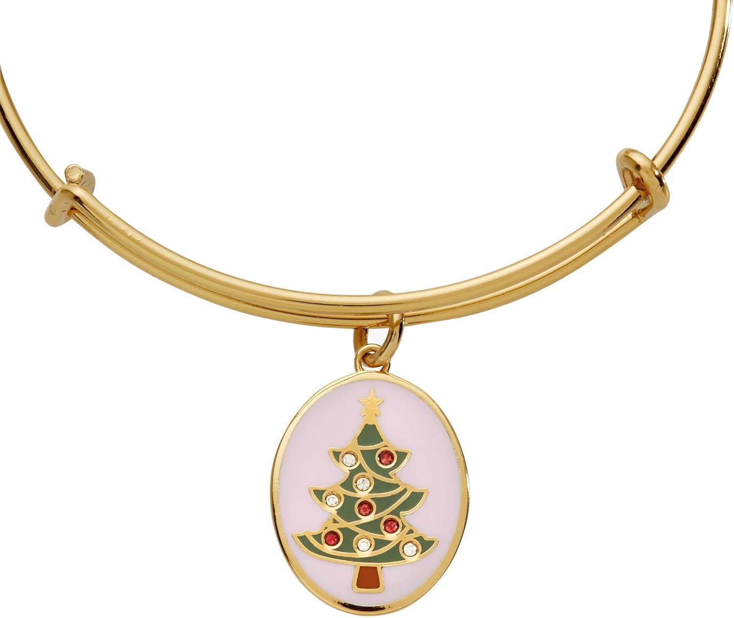 imageAlex and Ani Have A Treemendous Christmas Expandable Wire Bracelet Shiny Gold