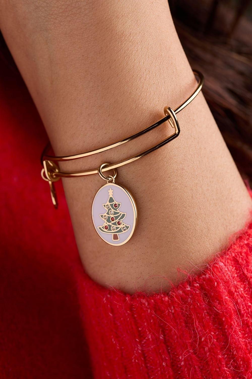 imageAlex and Ani Have A Treemendous Christmas Expandable Wire Bracelet Shiny Gold