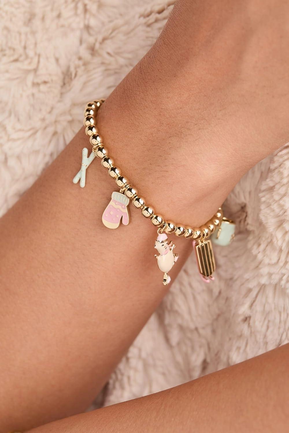 imageAlex and Ani Holiday Bracelet for Women Snow Games Winter Wonderland Multi Charm