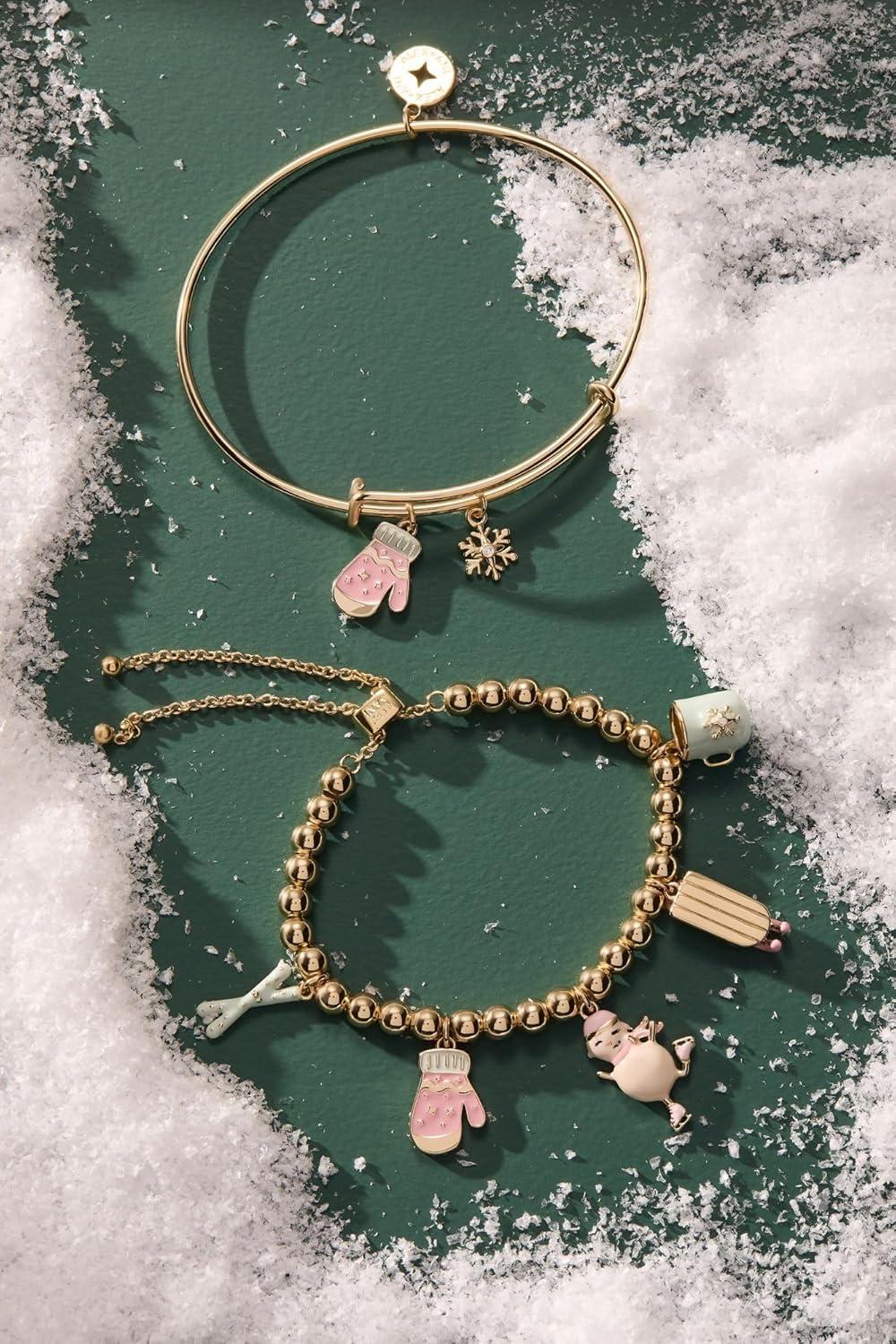 imageAlex and Ani Holiday Bracelet for Women Snow Games Winter Wonderland Multi Charm