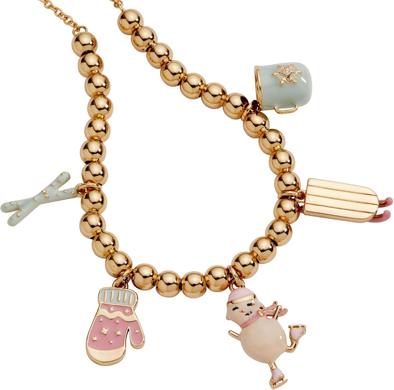 imageAlex and Ani Holiday Bracelet for Women Snow Games Winter Wonderland Multi Charm