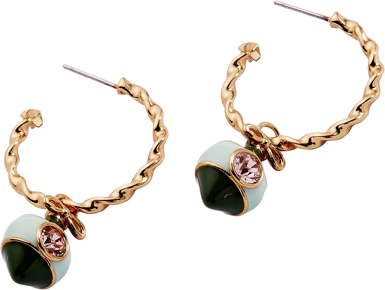 imageAlex and Ani Holiday Earrings for Women NickelFree Christmas JewelryOrnament Shiny Gold