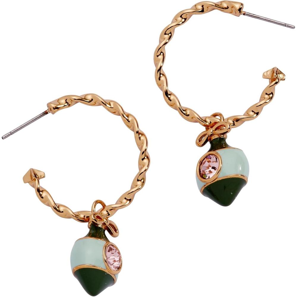 imageAlex and Ani Holiday Earrings for Women  NickelFree Christmas JewelryOrnament Shiny Gold