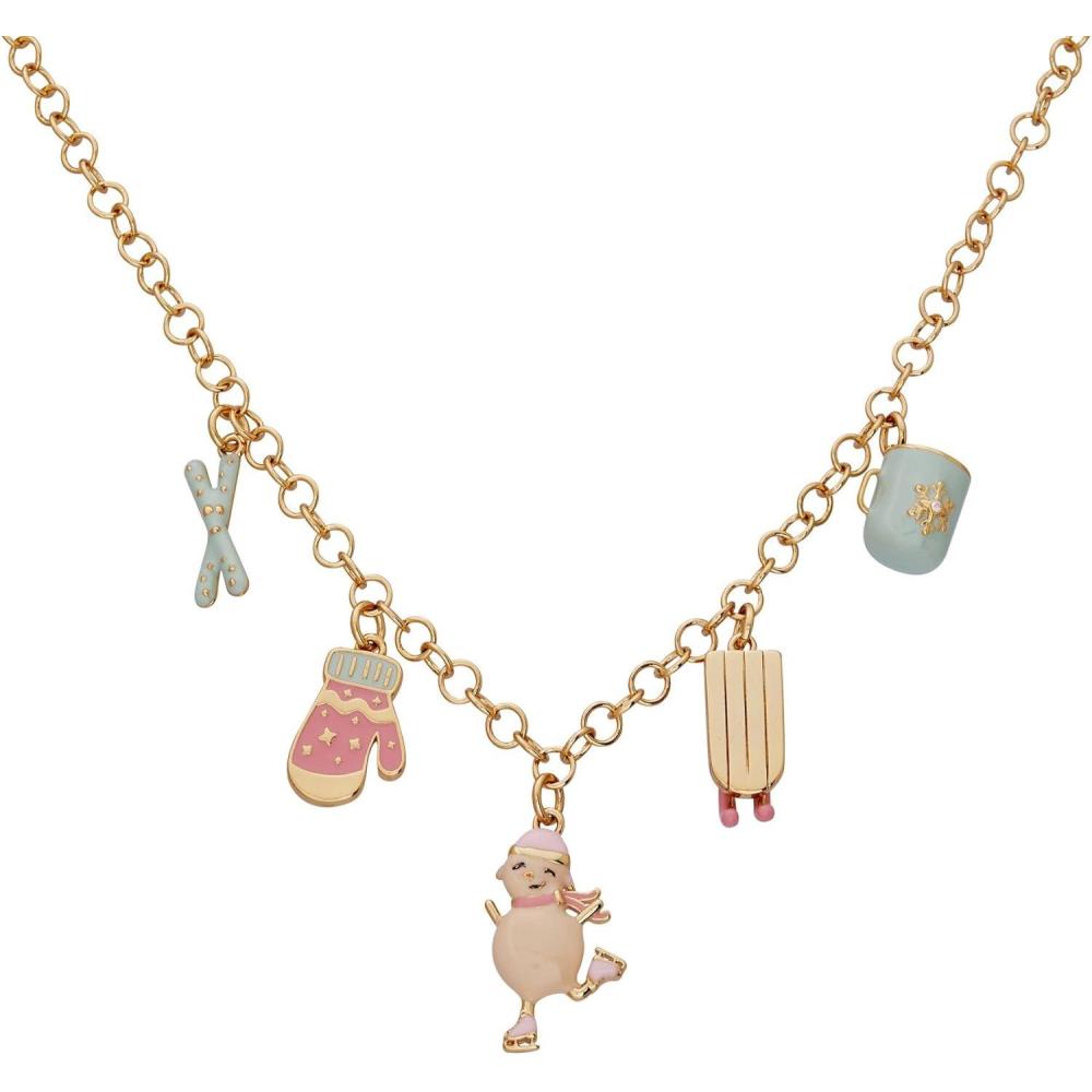 imageAlex and Ani Holiday Necklaces for Women  Christmas JewelryWinter Wonderland Shiny Gold