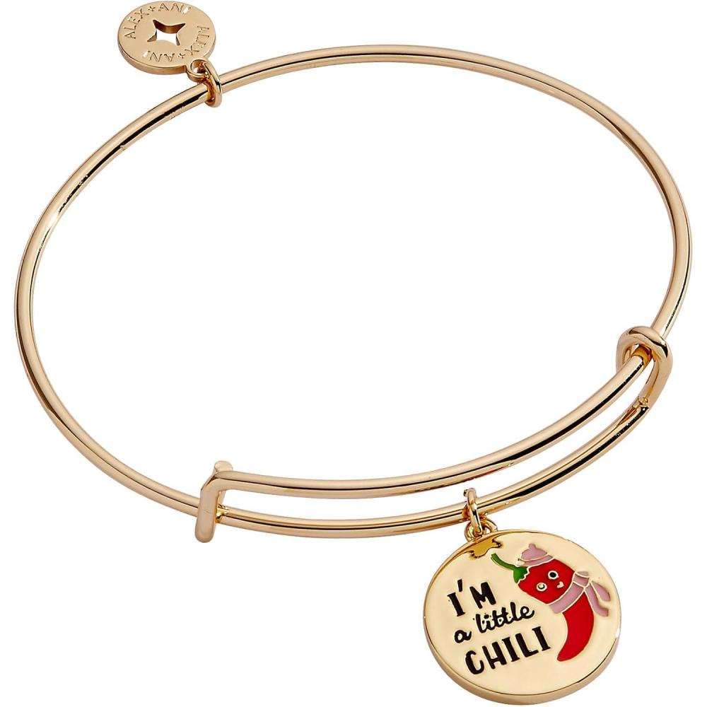 imageAlex and Ani Womens Punny Winter Bracelets  Safe Materials Elegant Jewelry Trendy Bracelets for WomenIm a Little Chili