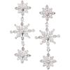 imageAlex and Ani Holiday Earrings for Women  Crystal Snowflake Linear Earring Christmas Jewelry Shiny Silver