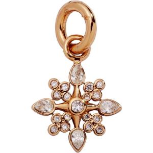 Alex and Ani Crystal Snowflake Charms for Women – Nickel-Free, Premium Safe Materials Ideal for Charm Bracelet, DIY Craft(Crystal Snowflake (Shiny Gold))