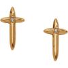 imageAlex and Ani 413 Cross Stud Earring Shiny Gold