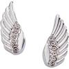 imageAlex and Ani Faith Wing Stud Earrings Shiny Silver