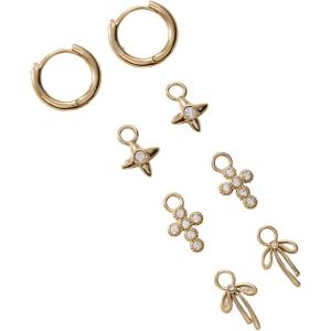 Alex and Ani Coquette Christian Earrings(Huggie Set of 3)
