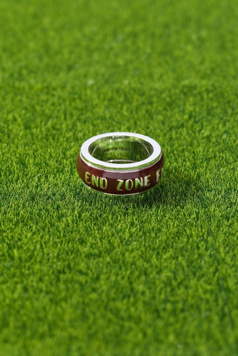 imageAlex and Ani Football Fidget Ring Shiny Silver