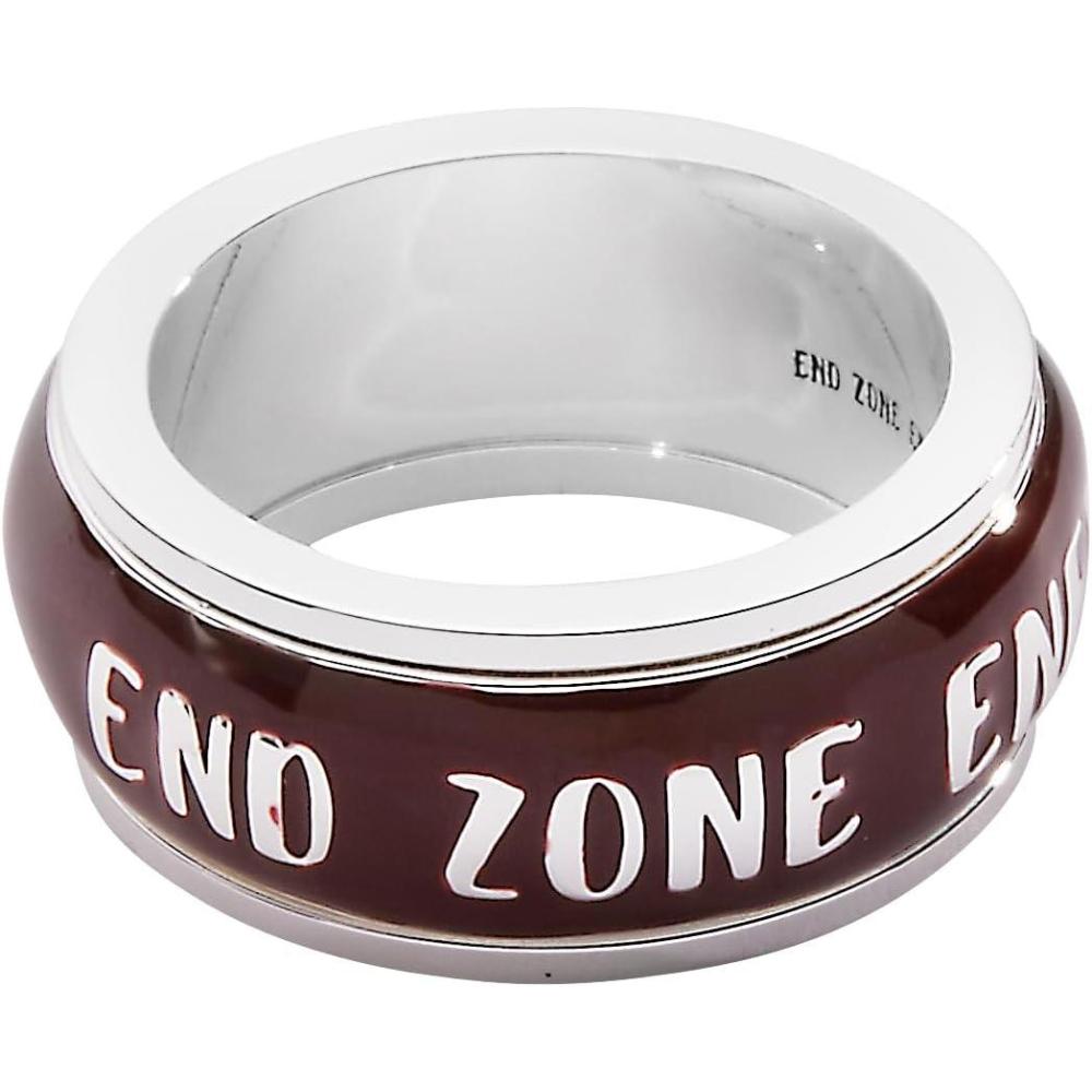 imageAlex and Ani Football Fidget Ring Shiny Silver