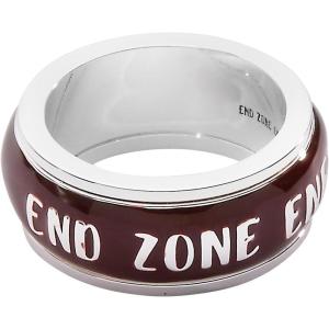 Alex and Ani Football Fidget Ring, Shiny Silver