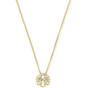 Alex and Ani Path of Symbols Necklace for Women, Path of Life Pendant, Sterling Silver, 15 to 18 in(14K Gold Plated Sterling Silver)